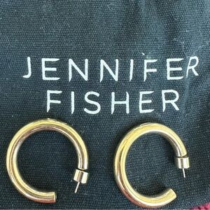 Jennifer Fisher Shiny Gold Earrings